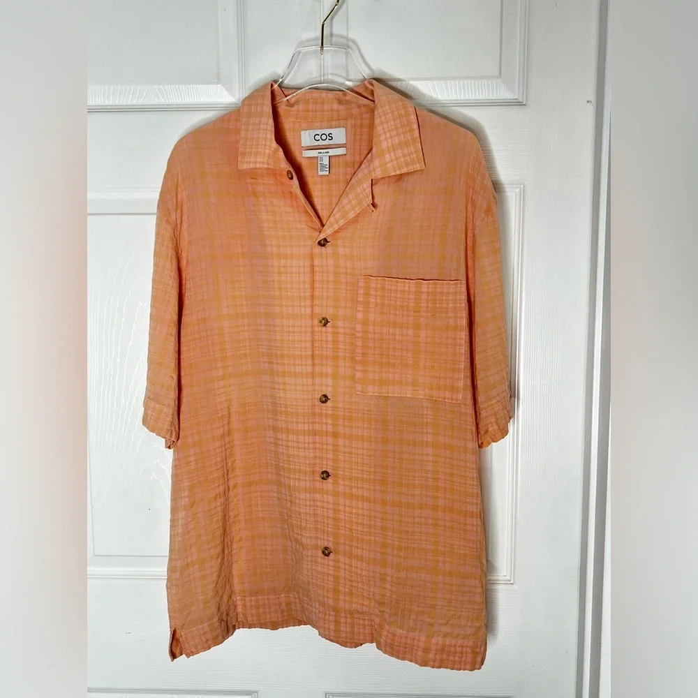 COS Oversized Casual Button Down Shirt Relaxed Fit Sz M - Picture 5 of 7